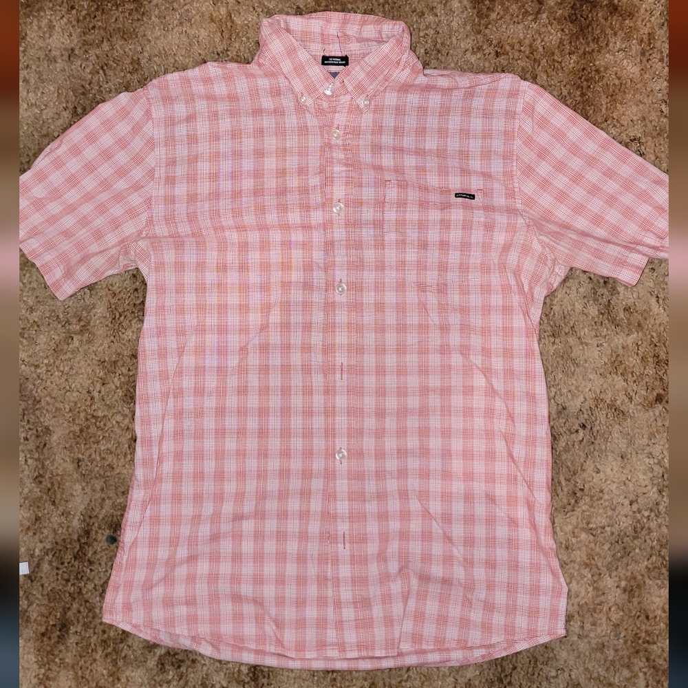 O'Neill Men's Red Checkered Button-Down Shirt